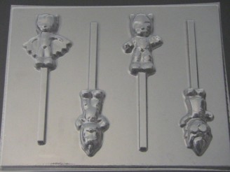 550sp Bedtime Heroes Chocolate Candy Lollipop Mold